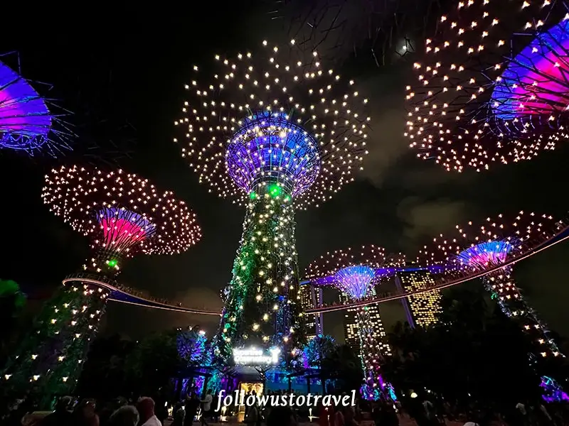 新加坡濱海灣花園超級樹燈光秀 gardens by the bay lightshow