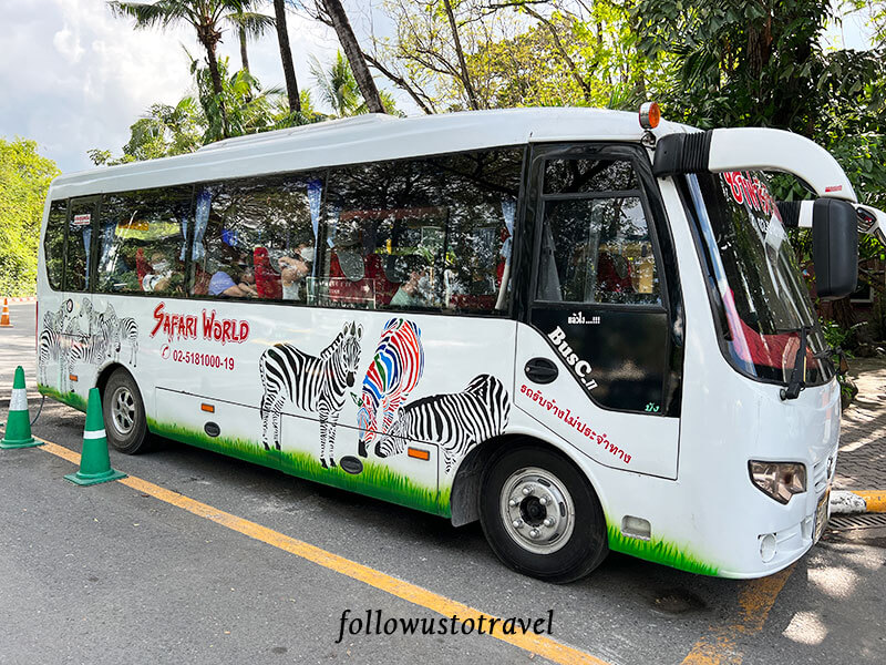 曼谷景点 泰国野生动物园巴士