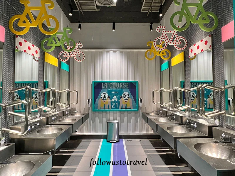 曼谷購物中心 Terminal 21 Rama 3法國環法自行車賽廁所