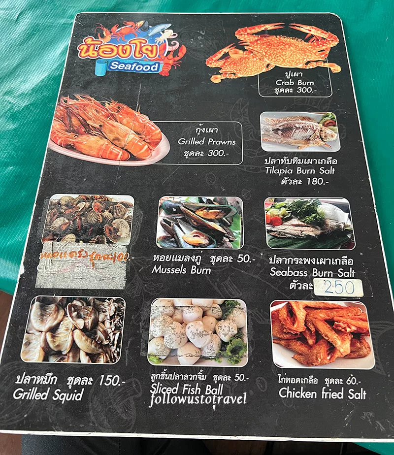 曼谷水上市場大林江水上市場美食碳烤海鮮