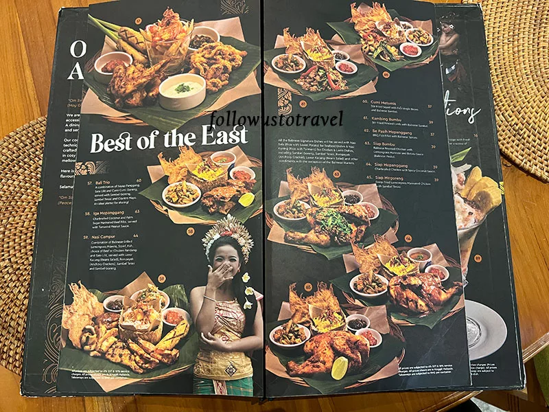 雪隆區餐廳Ole-Ole Bali餐廳菜單